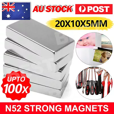 N52 Super Strong Magnets Block Rare Earth Cuboid Neodymium Super Strong Magnet A • $9.85