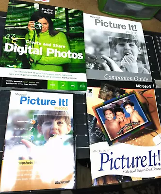 Microsoft Picture It! VERSION 7.0 Windows / BONUS GATEWAY BOOK - DIGITAL PHOTOS • $30.98