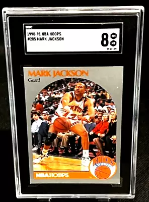 1990-91 NBA Hoops Mark Jackson- Menendez Brothers SGC 8 #205 • $15.99