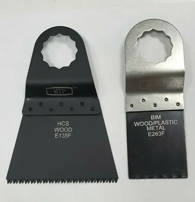 £9.64 • Buy 2 Wood Metal  Oscillating Multi Tool Saw Blades For Fein Supercut 