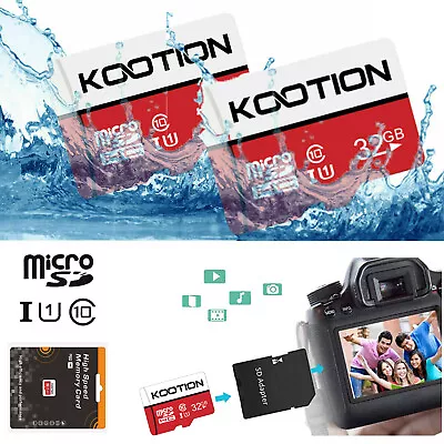 Kootion Ultra Micro SD 32GB 64GB 128GB C10 Memory Card + Adapter SDXC SDHC LOT • $7.99