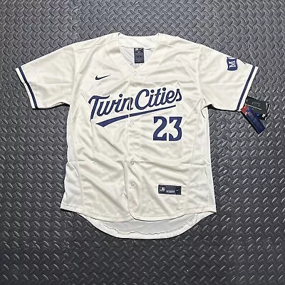 Adult Medium MN Twins Royce Lewis Stitched Cream Twin Cities Jersey • $69.99