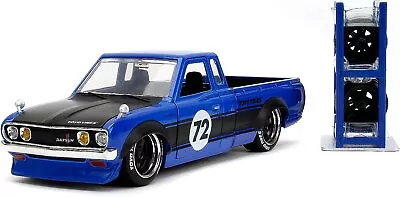 Just Trucks 1:24 Datsun 620 Pickup Die-Cast Truck W/Tire Rack Toys For Kids... • $26.99