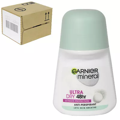 £15.20 • Buy 6x Garnier Mineral Ultra Dry Anti Perspirant 48Hr Deodorant Roll On 50ml