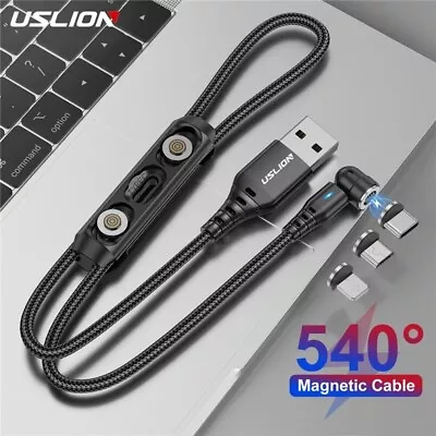 Universal 4 In 1 Multi USB Charging Cable Type C Micro IPhone Heavy Duty Lead • £5.99