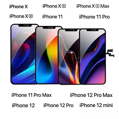 FOR IPhone X XR XS XS Max 11 Pro Max 12 Pro OLED INCELL Digitiser Touch Screen • £69.93