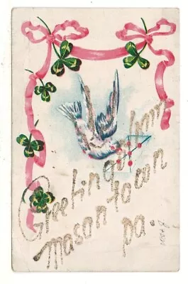 C1905 UDB PC: Greetings From Masontown PA” In Glitter – 1900 Population: 466 • $9.95