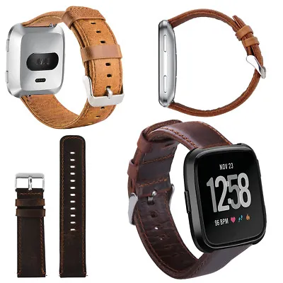 New Fashion Luxury Leather Bracelet Watch Band Fitbit Versa/Lite/Special Edition • $20.50