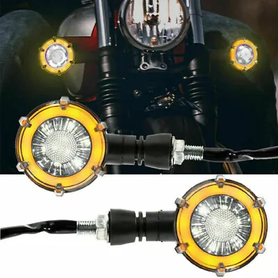 Motorcycle LED Front Turn Signals Blinker Indicator Light For Honda Shadow VT750 • $13.37