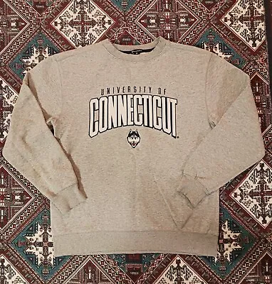 UConn Huskies Sweatshirt Crewneck Champion Size Medium Gray NCAA • $40