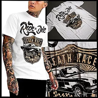 Car Racing T-shirt Racing American Motorsport Drag Racing Muscle Car S-2XL • $19.99