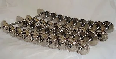 10 Pair-20 Axles Of Worlds Best Roll-ez G-scale Chrome Plated  Metal Wheels New • $157.95