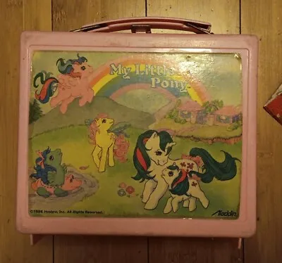 VINTAGE ‘MY LITTLE PONY’ PLASTIC LUNCHBOX W/ THERMOS! • $39.99