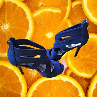 Christian Siriano Blue High Heel Zipper Pumps Size 6 • $32