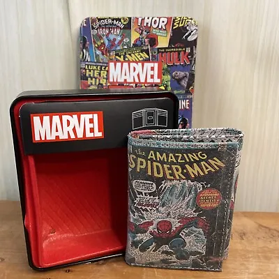 NEW Gift Boxed Marvel Comic Strips Graphic Leather TriFold Wallet • $23.99