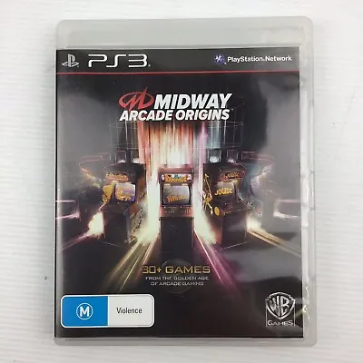 Midway Arcade Origins - PS3 - Rare PlayStation 3 AUS PAL VGC Compilation • $38.41