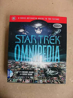 Star Trek Omnipedia 1995 Voice Activated Guide To The Future Win 95 CDROM Sealed • $24.99