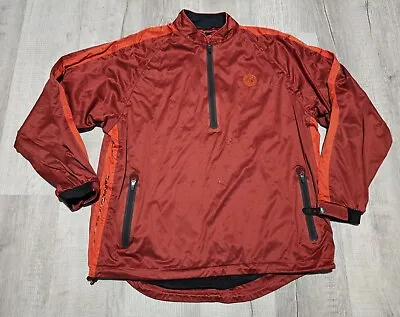 Sun Mountain Rainflex LS Jacket Waterproof Pullover Golf Men's Sz Large Orange  • $39.99