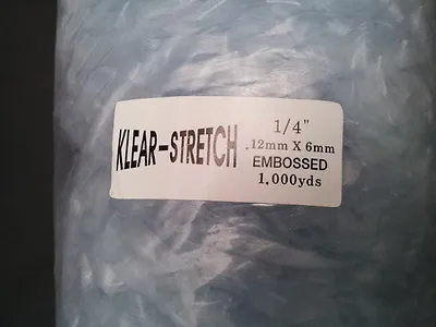 1/4  Clear Elastic Trim / Invisible Klear Stretch / Lastin Strap • $7.50