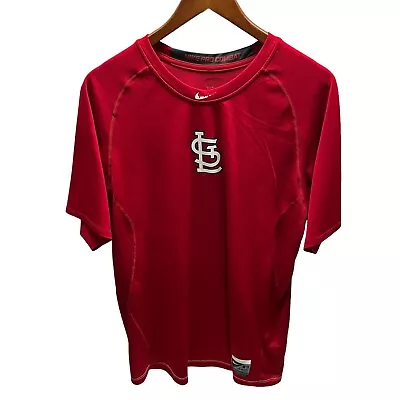 St. Louis Cardinals Nike Pro Combat Dri Fit Authentic Collection Shirt XL X1 • $13.99