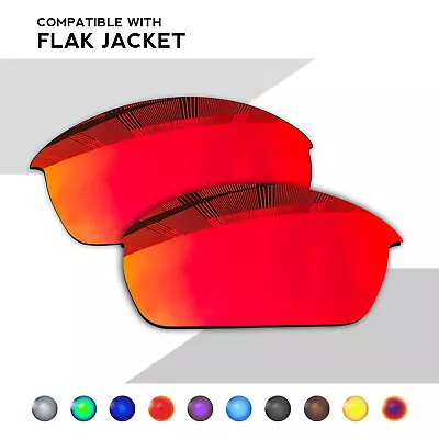 Wholesale POLARIZED Replacement Lenses For-Oakley Flak Jacket Sunglasses • $6.95