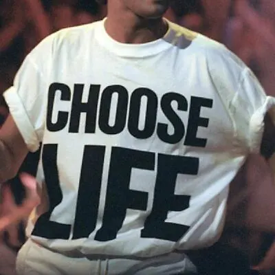 Choose Life T Shirt Inspired By WHAM 80's Retro Fancy Dress Tee Top TSHIRT • £5.99