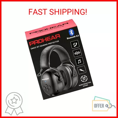PROHEAR 037 Bluetooth 5.0 Hearing Protection Headphones With Rechargeable 1100mA • $52.90