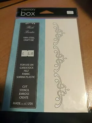 $7.99 • Buy Cutting Dies Scrapbook Memory Box Dies Plush Border    Style 98133 (box07)