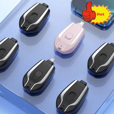 $8.28 • Buy Mini Power Bank For IPhone 1500mAh Portable Keychain Charger Fast Charging Hot