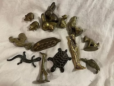 Large Lot Vintage Miniatures Brass & Bronze Mini Animal +++ • $44.50