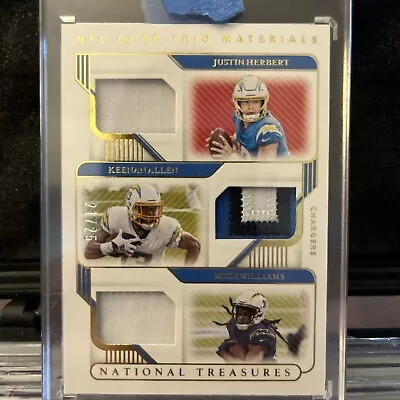 2020 National Treasures Herbert/Allen/Williams NFL Trio Materials /25  Chargers • $40