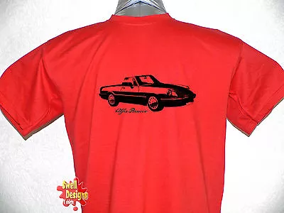 £13.99 • Buy ALFA ROMEO SPIDER Classic Italian Car T Shirt All Sizes