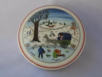 Villeroy & Boch NAIF CHRISTMAS Laplau Porcelain Lidded Box • $19