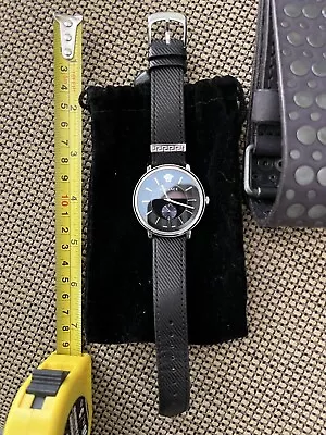 Versace  Stainless Steel Silver Sapphire Crystal WR5 ATM 1018018 SWISS MADE • $220