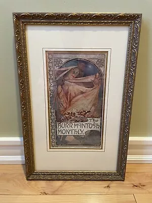 Alphonse Mucha Framed Magazine Cover From The Burr McIntosh Monthly Dec 1907  • $55