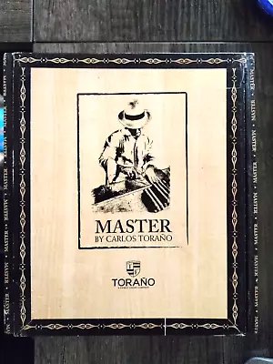 Master By Carlos Torano Cardboard Cigar Box 6 1/8 X 6 3/4 X 3 - Fast Ship! • $9.49