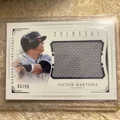 2016 Panini NT Colossal Victor Martinez GU Relic 3/99 Detroit/Venezuela • $13