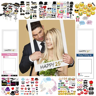 $8.28 • Buy Funny Party Props Photo Booth Moustache Birthday Christmas Wedding Selfie Masks