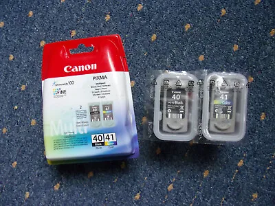 Canon Ink Cartridges 1 X PG-40 And 1 X CL-41. Pack Black + Colour • £24.99