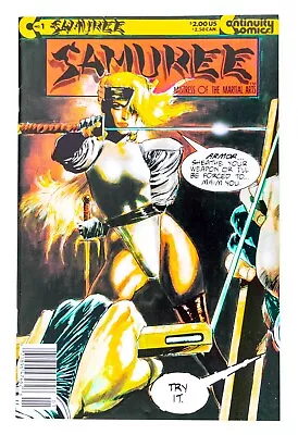 Samuree #1 (1987 Continuity Comics) Mistress Of The Martial Arts! Neal Adams NM- • $9.50