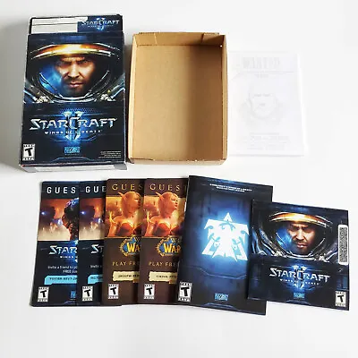 StarCraft II Wings Of Liberty (PC/MAC 2010) Game Manual Box Wanted Sketch Pad • $9.95