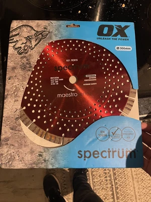 £35 • Buy Ox Spectrum Diamond Blade TCX15-300mm / 20mm Bore