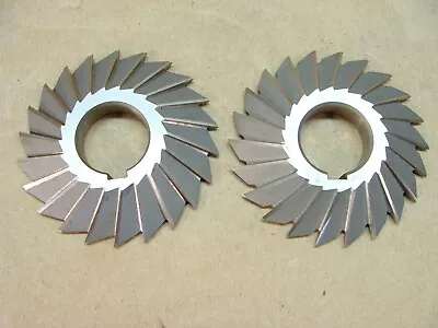 NEW Lot Of 2 45 Degree Double Angle Milling Cutter 3 X 5/8 X 1 22 Tooth • $30