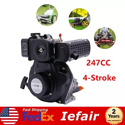 Air-Cooled Engine Motor Vertical Single Cylinder Hand Start 247CC 4-Stroke 3.6kw • $317.30