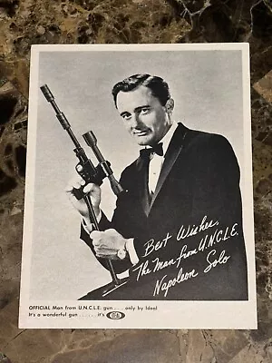 1960s Ideal Toy The Man From Uncle Gun Advertising Card W/ Napoleon Solo Vaughan • $49.99