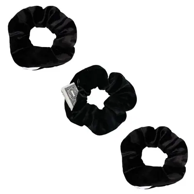 3 PACK Velvet Hair Scrunchies With Hidden Zipper Pocket Stash Scrunchy Hair Ties • $8.50