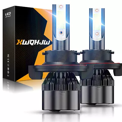 9008 H13 LED Headlight Bulbs HiLo Canbus Super Bright For Ford F150 04-2014 F250 • $19.99