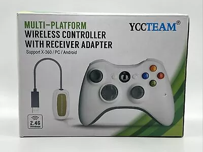 New - YCCTEAM Wireless Xbox 360 PC Android Gaming Controller W/ Receiver Adapter • $28.95