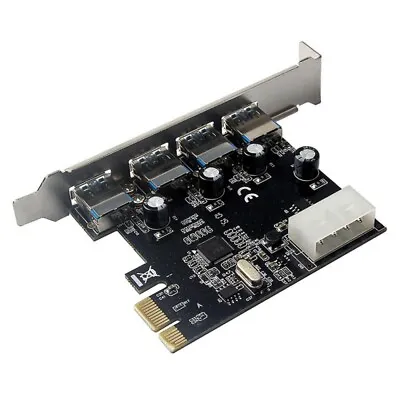 £48.59 • Buy Pci-E Pcie To 4 Ports USB 3.0 Hub Pci-Express Card Expansion Card Adapter