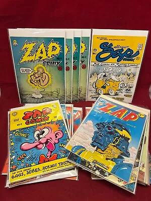 $199.99 • Buy Zap Comix Lot 0 1 2 3 4 5 7-14 Early + Multiple Printings R Crumb 23 Comics 1968